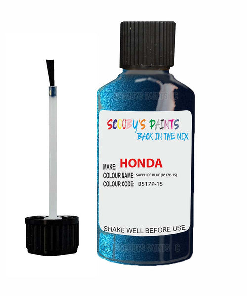 honda accord sapphire blue code b517p 15 touch up paint 2006 2008 Scratch Stone Chip Repair 