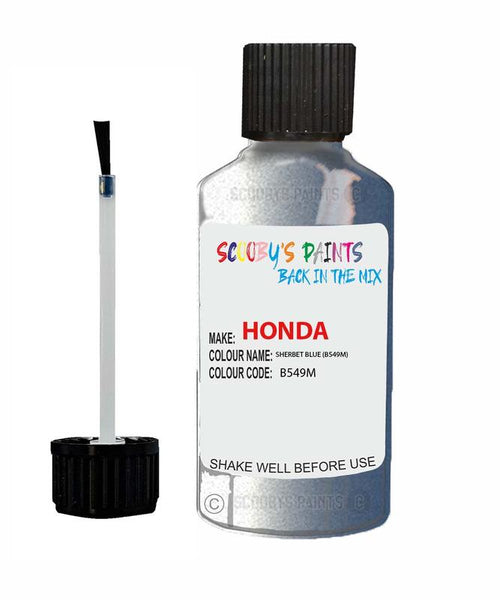 honda civic sherbet blue code b549m touch up paint 2007 2015 Scratch Stone Chip Repair 