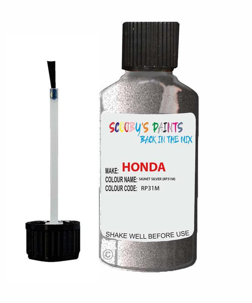 honda stream signet silver code rp31m touch up paint 1999 2009 Scratch Stone Chip Repair 