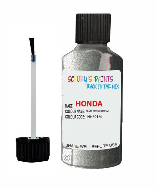 honda civic silver moss code nh691m touch up paint 2004 2014 Scratch Stone Chip Repair 