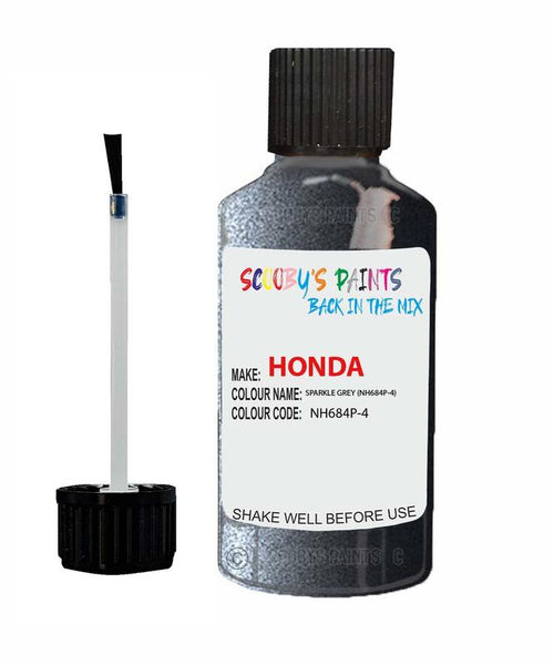 honda jazz sparkle grey code nh684p 4 touch up paint 2004 2012 Scratch Stone Chip Repair 