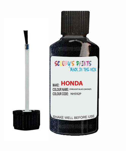 honda prelude starlight black code nh592p touch up paint 1996 2004 Scratch Stone Chip Repair 