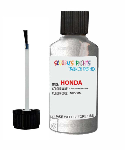 honda integra vogue silver code nh550m touch up paint 1990 2002 Scratch Stone Chip Repair 