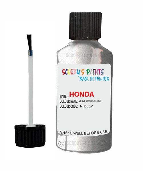 honda crx vogue silver code nh550m touch up paint 1990 2002 Scratch Stone Chip Repair 