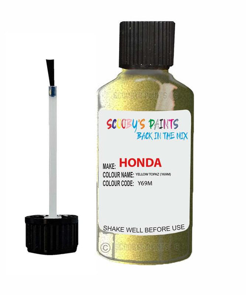 honda civic yellow topaz code y69m touch up paint 2012 2016 Scratch Stone Chip Repair 
