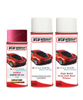 honda civic rasberry red 133 car aerosol spray paint with lacquer 1997 1997 With primer anti rust undercoat protection