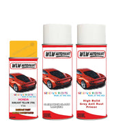 honda civic sunlight yellow y56 car aerosol spray paint with lacquer 1999 2014 With primer anti rust undercoat protection