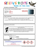 Paint For Honda Civic Grayish Blue B73M Car Touch Up Paint Scratch Repair