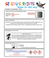 Paint For Honda Accord New Moonstone Gray Nh616M Car Touch Up Paint Scratch Kit