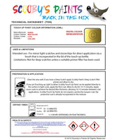 Paint For Honda Civic New Yellow Y57M Car Touch Up Paint Scratch Repair