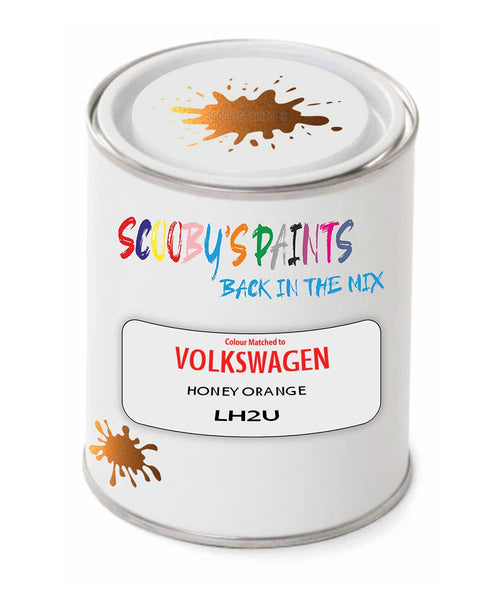 spray gun 2 pack paint Volkswagen Honey Orange Code: Lh2U