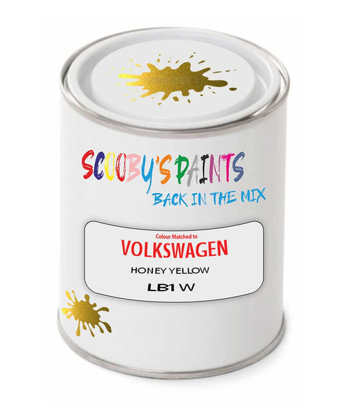 spray gun 2 pack paint Volkswagen Honey Yellow Code: Lb1W