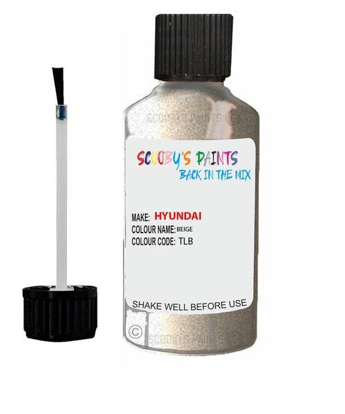 hyundai accent prime beige code tu touch up paint 2000 2014 Scratch Stone Chip Repair 