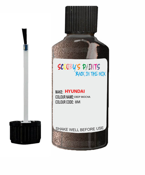 hyundai tucson deep mocha code 8m touch up paint 2006 2014 Scratch Stone Chip Repair 