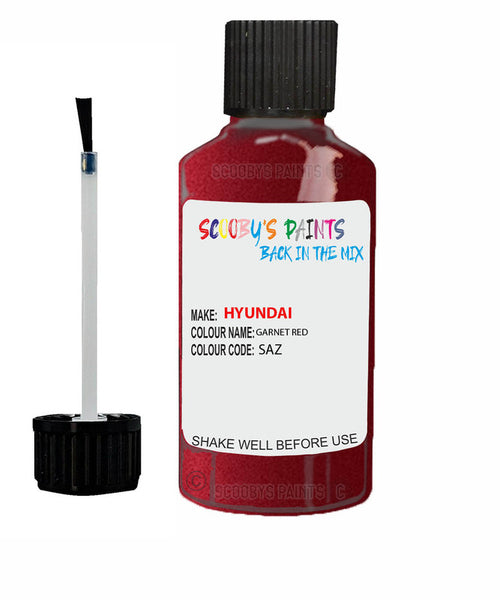 hyundai elantra garnet red code saz touch up paint 2010 2015 Scratch Stone Chip Repair 