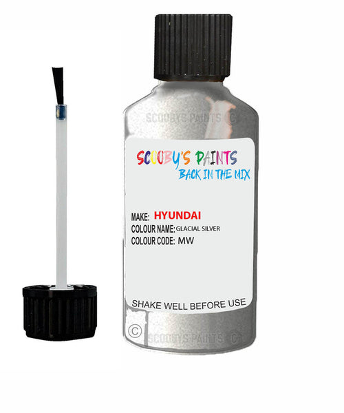hyundai i30 glacial silver code mw touch up paint 1991 2014 Scratch Stone Chip Repair 