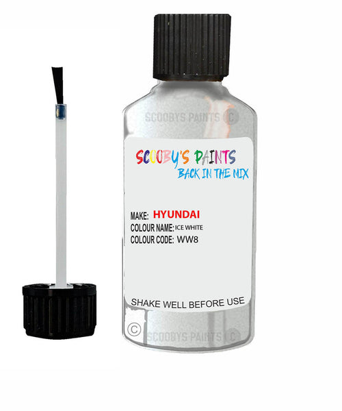 hyundai elantra ice white code ww8 ww9 touch up paint 2015 2020 Scratch Stone Chip Repair 