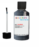 hyundai santa fe marlin blue code w7u touch up paint 2013 2019 Scratch Stone Chip Repair 
