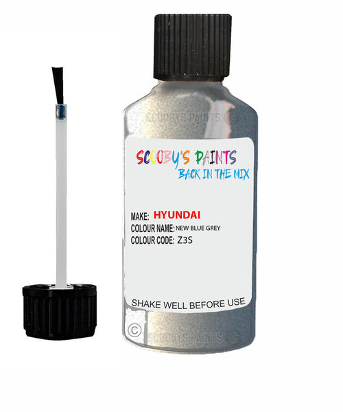 hyundai santa fe new blue grey code z3s touch up paint 2010 2014 Scratch Stone Chip Repair 