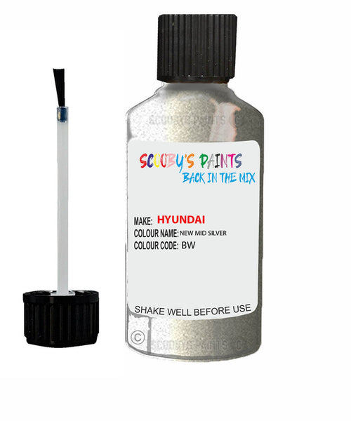 hyundai tucson new mid silver code bw touch up paint 2004 2010 Scratch Stone Chip Repair 