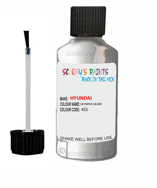 hyundai accent olympus silver code 4ss touch up paint 2018 2020 Scratch Stone Chip Repair 