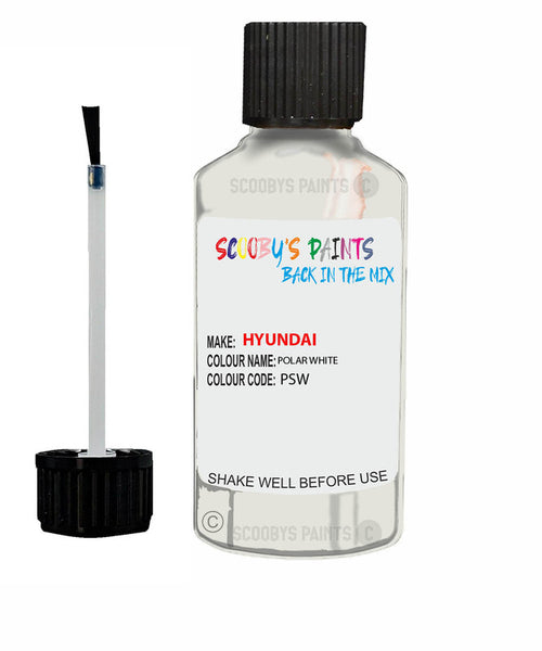 hyundai i30 polar white code pyw touch up paint 2015 2019 Scratch Stone Chip Repair 