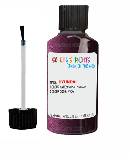 hyundai i10 purple fantasia code pxa touch up paint 2010 2013 Scratch Stone Chip Repair 