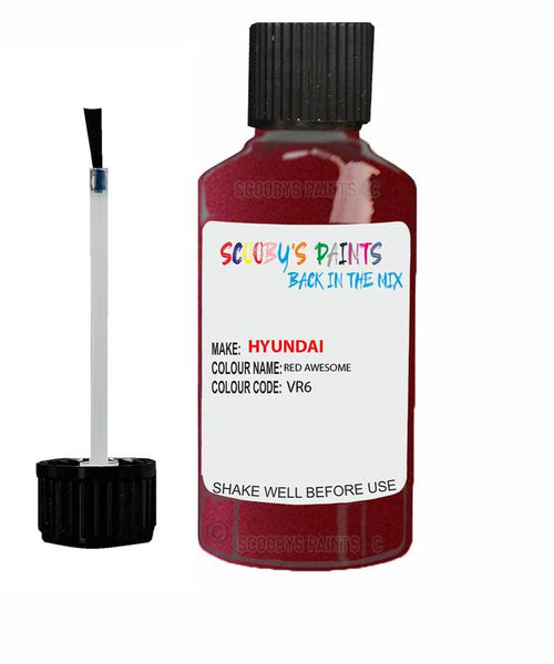 hyundai santa fe red awesome code vr6i40 touch up paint 2011 2019 Scratch Stone Chip Repair 
