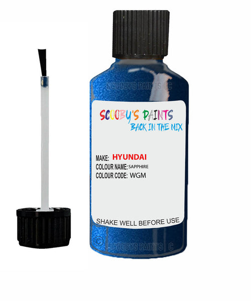 hyundai i10 sapphire code wgm touch up paint 2010 2015 Scratch Stone Chip Repair 