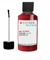 hyundai elantra scarlet red code xr5 touch up paint 2015 2020 Scratch Stone Chip Repair 