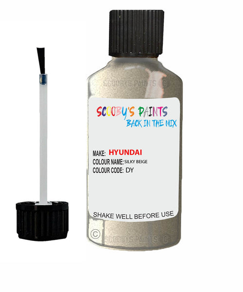 hyundai i10 silky beige code dy u2w sx touch up paint 2008 2015 Scratch Stone Chip Repair 