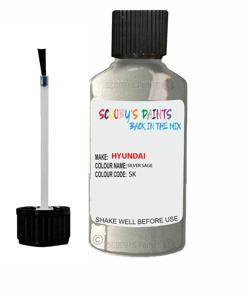 hyundai elantra silver sage code sk touch up paint 2003 2008 Scratch Stone Chip Repair 