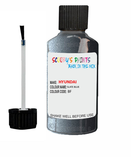 hyundai santa fe slate blue code bf touch up paint 2007 2010 Scratch Stone Chip Repair 