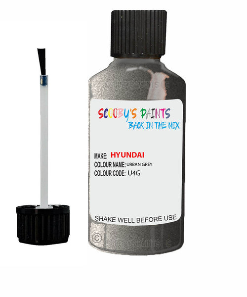 hyundai sonata urban grey code u4g qd touch up paint 1998 2020 Scratch Stone Chip Repair 