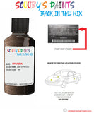 hyundai santa fe java espresso code yn7 yn9 Scratch score repair paint 2015 2019