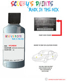 hyundai santa fe medium silver blue code wg Scratch score repair paint 2009 2010