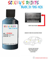 hyundai grandeur mistic blue code br Scratch score repair paint 2008 2010