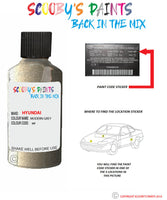 hyundai i30 modern grey code mp Scratch score repair paint 2000 2012