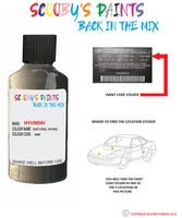 hyundai santa fe natural khaki code mbk 2h Scratch score repair paint 2006 2015