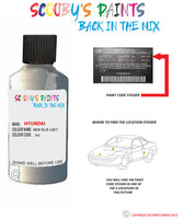 hyundai santa fe new blue grey code z3s Scratch score repair paint 2010 2014