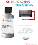hyundai santa fe new blue grey code z3s Scratch score repair paint 2010 2014