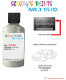 hyundai elantra silver sage code sk Scratch score repair paint 2003 2008