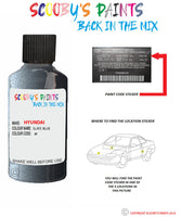 hyundai santa fe slate blue code bf Scratch score repair paint 2007 2010