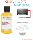 hyundai elantra sunny yellow code yy Scratch score repair paint 2001 2008