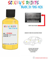hyundai sonata tweety yellow code vv Scratch score repair paint 1999 2008