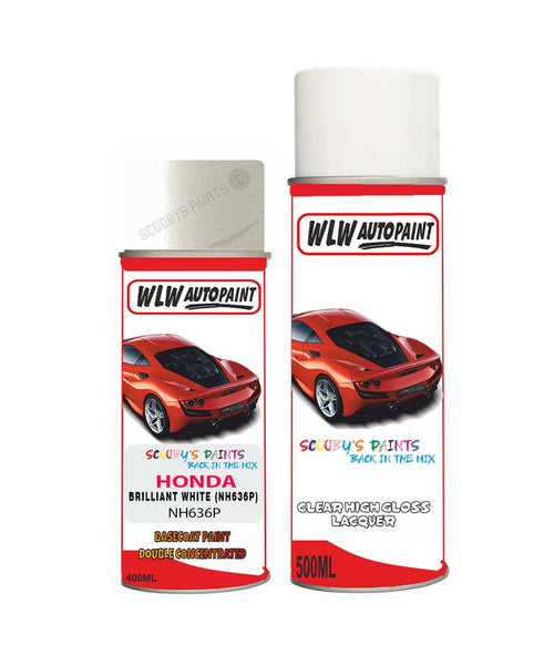 honda accord brilliant white nh636p car aerosol spray paint with lacquer 2000 2011Body repair basecoat dent colour