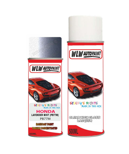 honda civic lavender mist pb77m car aerosol spray paint with lacquer 2000 2004Body repair basecoat dent colour