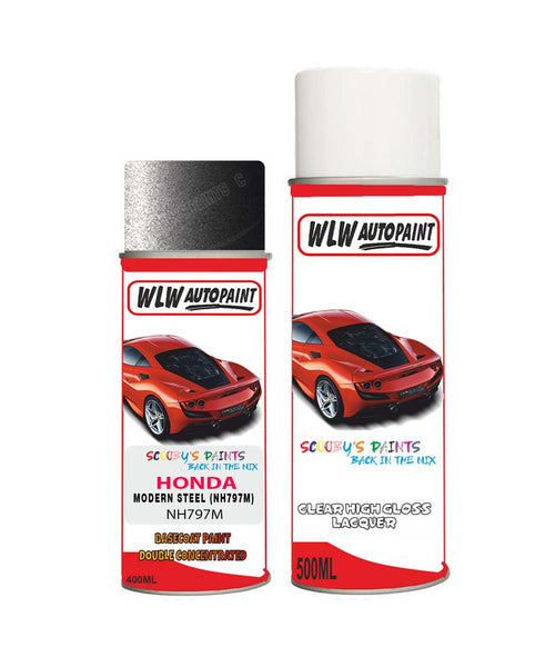 honda accord modern steel nh797m car aerosol spray paint with lacquer 2012 2018Body repair basecoat dent colour