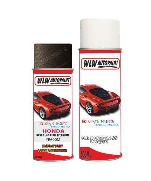 honda accord new blackish titanium yr600m car aerosol spray paint with lacquer 2013 2018Body repair basecoat dent colour
