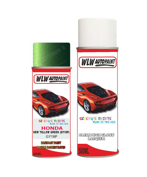 honda crv new yellow green gy18p car aerosol spray paint with lacquer 1998 2002Body repair basecoat dent colour